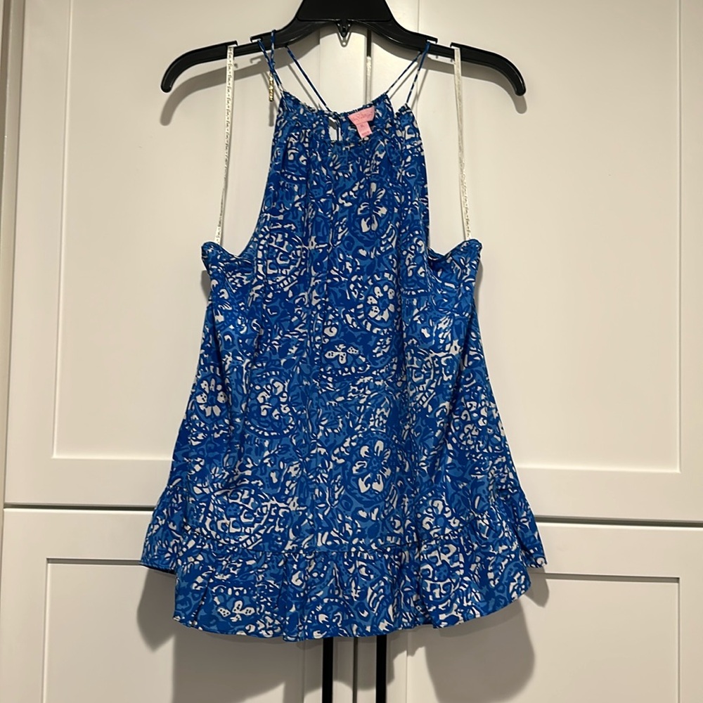 Lilly Pulitzer 100% silk top size XL
